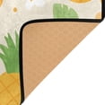 thumbnail image 4 of Pineapple and Flowers Pattern Memory Foam Area Rug 60"x39" Non Slip, Absorbent, Fade Proof for Living Room, Bedroom, Office, 4 of 7