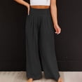 thumbnail image 5 of Itsame Comfortable Loose Pants for Womens Comfortable High Waisted Wide Leg Sweatpants Black Size XL, 5 of 9