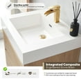 thumbnail image 6 of Palencia 24" Single Sink Wall-Mount Floating Wood Bathroom Vanity No Mirror, 6 of 14