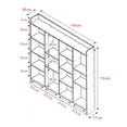 thumbnail image 5 of Librero Biblioteca Moderno Bossa Umma Azul 118 cm x 20 cm x 116 cm, 5 of 5