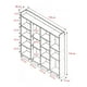 thumbnail image 5 of Librero Biblioteca Moderno Bossa Umma Azul 118 cm x 20 cm x 116 cm, 5 of 5