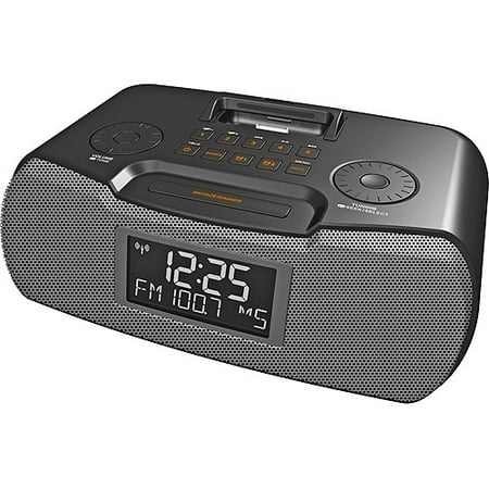 sangean radio clock atomic dock ipod rds fm am