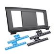 thumbnail image 1 of arctrm Clavier Électronique Support de Musique Clavier Support de Partition pour Performance sur Scène Noir Bleu Clips, 1 of 10