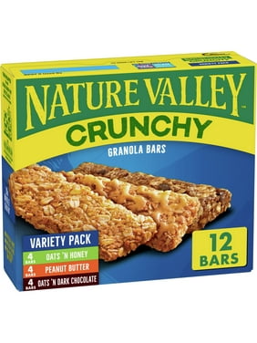 Nature Valley Crunchy Granola Bars, Variety Pack, 1.49 oz, 6 ct, 12 bars