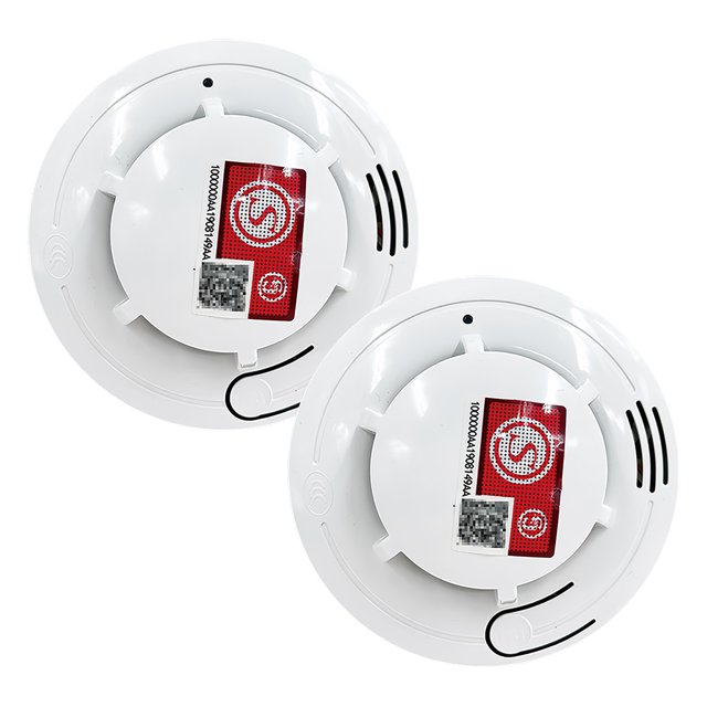 Sensor de gas de 1/2 piezas con baterías Likrtyny Equipo de seguridad inalámbrico para detector de humo