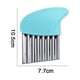 thumbnail image 2 of Cortador Manual de patatas de acero inoxidable, 2 uds., cuchillo ondulado para el hogar, azul + verde MFZFUKR CPB-US-CJZ502-7, 2 of 5