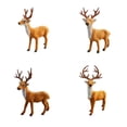 thumbnail image 3 of Injueey 15/20/25/30cm Reno Navidad ciervo Navidad Elk felpa simulación adornos navideños para el hogar Feliz Navidad Año Nuevo ornamento Kits de decoración para fiestas Marrón 20 centímetros Injueey JJ16210-02, 3 of 6