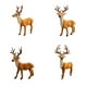 thumbnail image 4 of 15/20/25/30cm Elk de Navidad ciervo de simulación de felpa 2022 decoración de Año Nuevo hogar adornos de regalo de Navidad Noel Navidad Kits de decoración para fiestas Marrón 30 centimetros Injueey JJ16210-04, 4 of 6