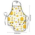 thumbnail image 2 of Easygdp Gnomes Bees Apron Waterdrop Resistant with 2 Pockets,Oil Resistant Cooking Kitchen Chef Apron for Women Men, 2 of 7