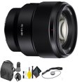 thumbnail image 1 of Sony FE 85mm f/1.8 Lens + Deluxe Lens Cleaning Kit, 1 of 6