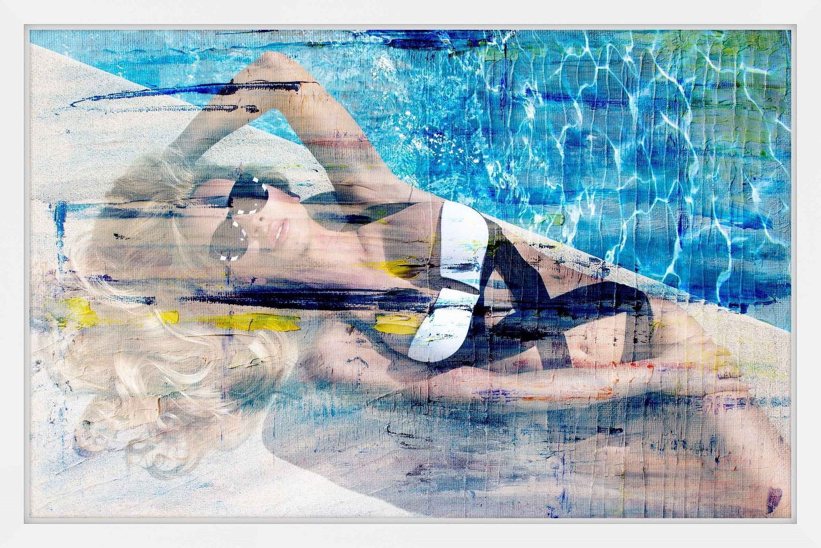 "Hot Blonde" Framed Painting Print