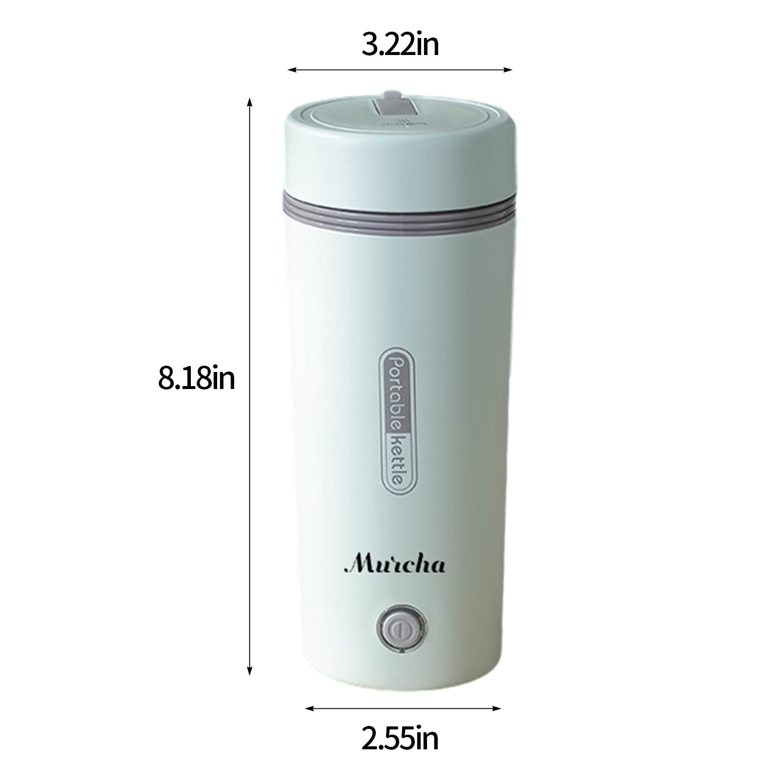 Gnmfd 3-in-1 Mini Car Kettle Portable Electric Tea Coffee Water Heater, Fast Boil Travel Kettle with Auto Shut Off for Office Hotel Outdoor