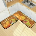 thumbnail image 7 of SKYSONIC Thanksgiving Pumpkin 2 Pieces Kitchen Rug Cushioned Anti-Fatigue Kitchen Rugs Set for Home Office Laundry,19.7" x 27.6"+19.7" x 47.2", 7 of 7