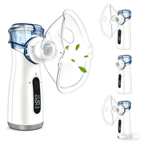 Portable Personal Humidifier - 2 Speeds, Quiet, Auto-Clean, ≤5μm Mist, USB/Rechargeable for Home & Travel