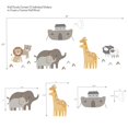 Lambs & Ivy Baby Noah Ark/Boat with Pairs of Animals Wall Decals