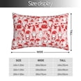thumbnail image 2 of Cauagu Gnome Merry Christmas Print Pillow Covers with Envelope Closure,1PC Pillow Cases Decorative Pillow Case for Bed & Couch, Pillows Not Included-14"x20", 2 of 6