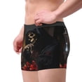 thumbnail image 2 of Yiaed Elegant Rose Skull Print Men's Soft Cotton Boxer Shorts Breathable Boxers Underwear Moisture-Wicking Underwear Stretch Boxer Briefs for Man-XX-Large, 2 of 5