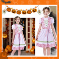 thumbnail image 6 of Sunny Fashion Girls Germany Dirndl Dress Costumes For Bavarian Oktoberfest Vintage Pink 6 Years, 6 of 8