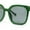 All Green, variant on Womens Oversized Horn Rim Chain Arm Rectangle Designer Fashion Luxury Sunglasses Slate Tortoise - Navy