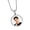 Silver-M, variant on YIEMEEN Custom Photo Necklace Made from Copper Material for Cherished Keepsakes
