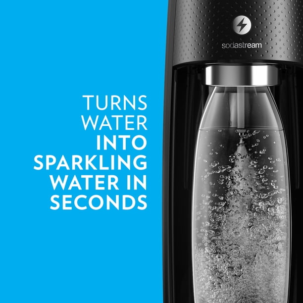 SodaStream One Touch Electric Sparkling Water Maker Kit, Black