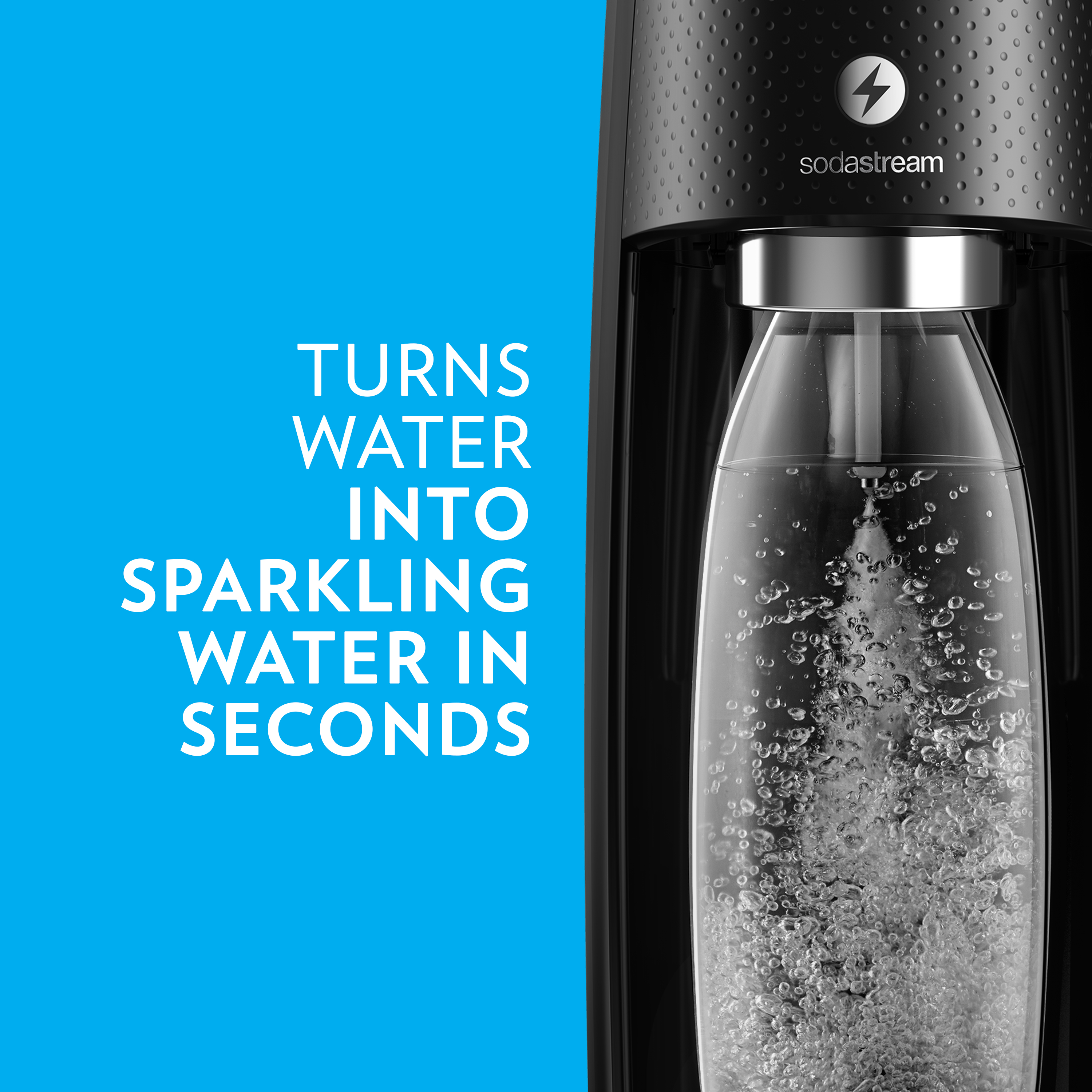 SodaStream One Touch Electric Sparkling Water Maker Kit, Black - image 4 of 10