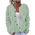 thumbnail image 2 of LOVZFMLL Cardigan for Women Ladies' Casual Printed Knitted Cardigan With Button Up Jacket And Top, 2 of 5