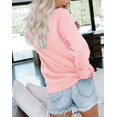 thumbnail image 2 of Womens Casual Crewneck Sweatshirt Long Sleeve Tops Cute Pullover Loose Fit, 2 of 5