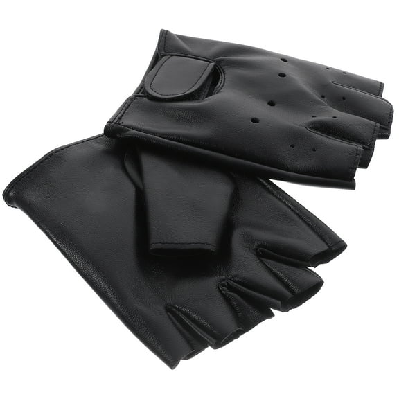 Children Riding Gloves Half Finger Kids Leather for Cycling Sports Warm Thermal Biking