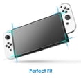 thumbnail image 5 of TETOU 2-Pack Screen Protector Tempered Glass for Nintendo Switch OLED 7in, High Transparency Scratch-Resistant Anti-Fingerprint Compatible with Nintendo Switch OLED, 5 of 9