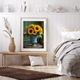 thumbnail image 6 of Diamond Art Kit for Adults, Sunflowers Blue Vase Rustic Chair Diamond Painting for Adults Beginners, 5D DIY Diamond Art Painting Kits, Colorful Diamond Painting Craft for Home Decor 12x16, 6 of 7