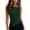 Green, variant on Tank Tops for Women Asymmetrical Hem Sleeveless Top, Square Neck Form-Fitting Casual Tank