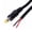 Straight head, variant on DC 5.5mm x 2.5mm Male Plug Jack DC Power Pigtails Cable Bare Wire Open End Cord