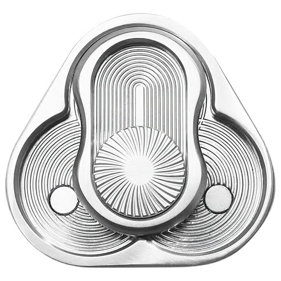 Rotary Push  Toy Finger Spinner Toy Stainless Steel Triangle Sensory Hand  Toy Funny Killing Time Toy Magnetic  Toy  Spinner Gifts for Men Women Adults