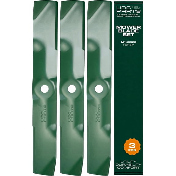 UDC Parts M143520 UC22010 Mower Blades Replacement for John Deere 54 Inch