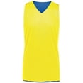 thumbnail image 3 of Augusta Youth Tricot Mesh Reversible 2.0 Jersey 162 Royal/Gold L, 3 of 7