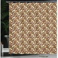 thumbnail image 3 of Ambesonne Beige Tan Shower Curtain, Little Pebbles Natural, 69"Wx75"L, Caramel Pale Rust, 3 of 4