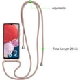 thumbnail image 3 of Crossbody Case for Samsung Galaxy A13 5G with Lanyard Strap Adjustable Rope Liquid Silicone Soft Cover,Pink, 3 of 10