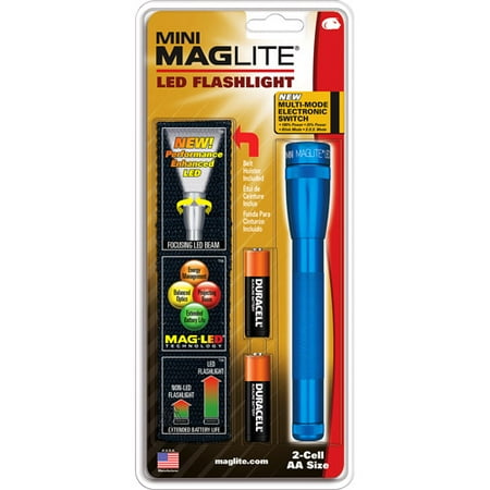 Mini MagLite LED 2-Cell AA Flashlight, Blue
