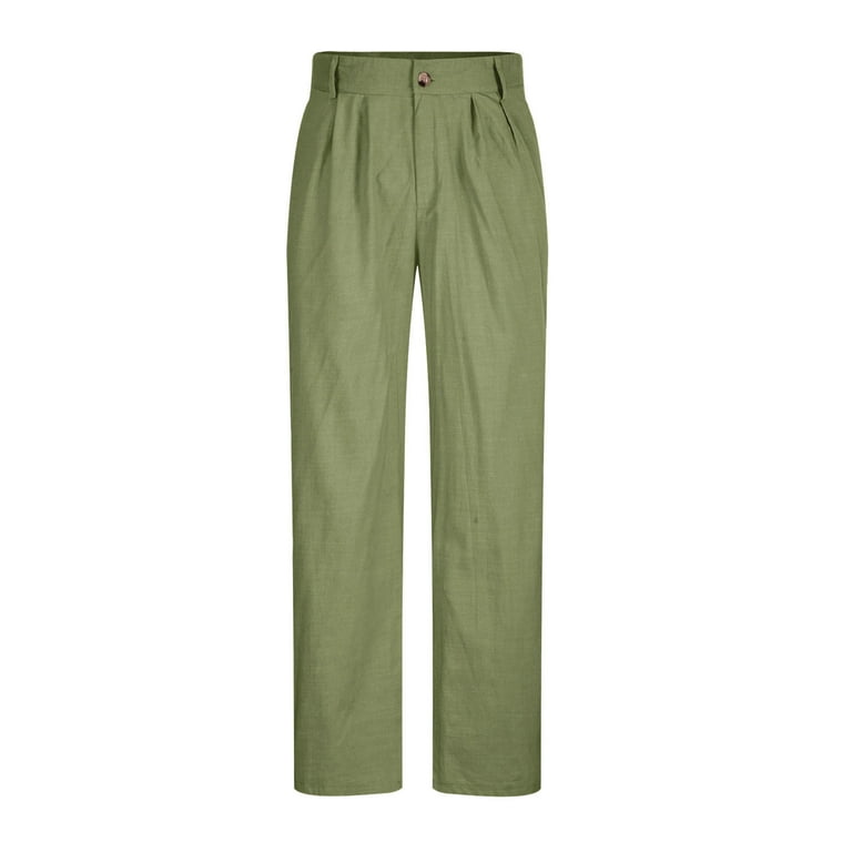 slim fit dress slacks Aesido Business Casual 2 Piece Olive Green Peak Lapel Men's Suit (Blazer+Pants) Olive Green / 42r