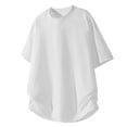 thumbnail image 2 of Mens Workout Shirts Short Sleeve Athletic Quick Dry Breathable Shirts Running Gym Crewneck T-Shirts Big and Tall Size M-5XL White, 2 of 7