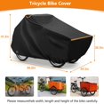 thumbnail image 2 of Cubierta impermeable y cortaviento para bicicleta de carga AKEfit, negra, 2 of 7