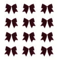 thumbnail image 2 of Wooowa Christmas Velvet Tassel Bow Decorations 12 Pcs Holiday Bow Ornaments for Christmas Tree Garland Gift Wrapping and Indoor Home Decoration, 2 of 6