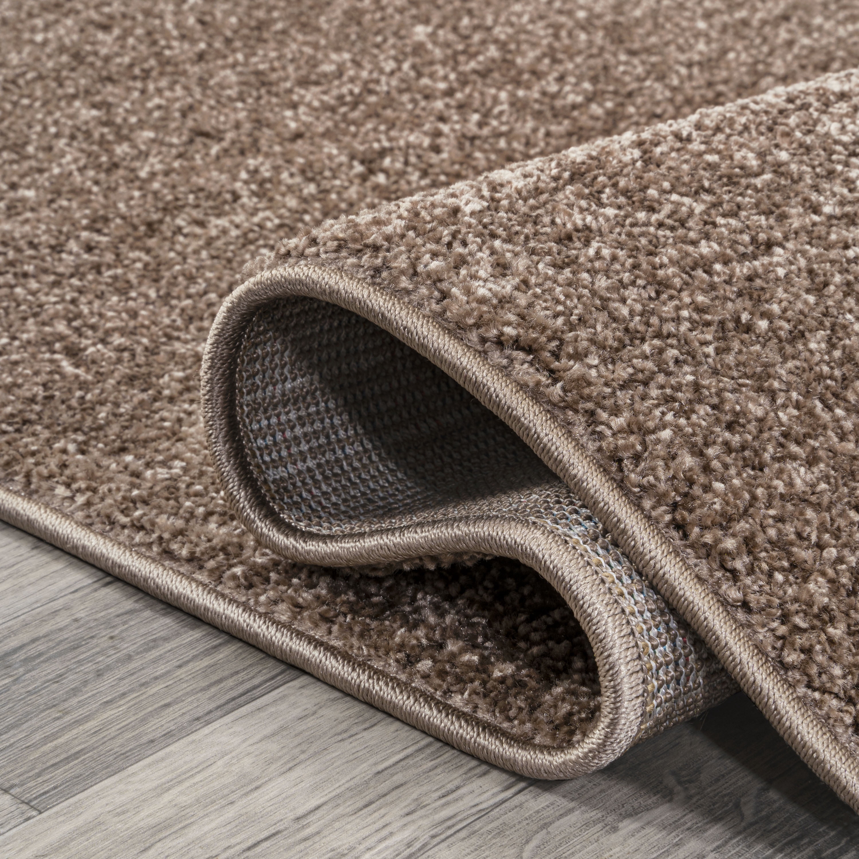 JONATHAN Y SUPERSOFT 9 x 12 Area Rug, Haze - Brown, SEU100J-9