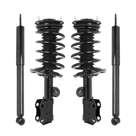 Unity Automotive Front & Rear Complete Strut Assembly Shock Kit Fits 2010-2015 Toyota Prius, 4-11106-254110-001