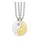 thumbnail image 1 of (Oro y plata) 1 par de collares con colgante de Yin Yang de 60 cm, collar de rompecabezas a juego, collar de cadena para parejas, 1 of 5