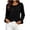 *Black, variant on ClodeEU Women's Crew Neck Ruffle Cuff Long Sleeve Pullover,Casual Loose Blouse with Ruff Hem Black,Women's Plus L