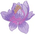 thumbnail image 1 of KAIYANG Apliques florales bordados para prendas de vestir, suministros de costura para bricolaje (amarillo) Violeta claro, 1 of 5