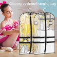 thumbnail image 4 of TNOBHG Cheer Uniform Costume Bag Transparent Multi-pocket Clothing Dustproof Bag Set for Hanging Storage Moisture-proof Zipper Closure Ideal for Dance, 4 of 8