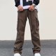 thumbnail image 4 of Pantalones largos para hombre, de moda, de verano, para exteriores, funcionales, con bolsillo de carga, pantalones de trabajo holgados, pantalones para hombre, 4 of 6